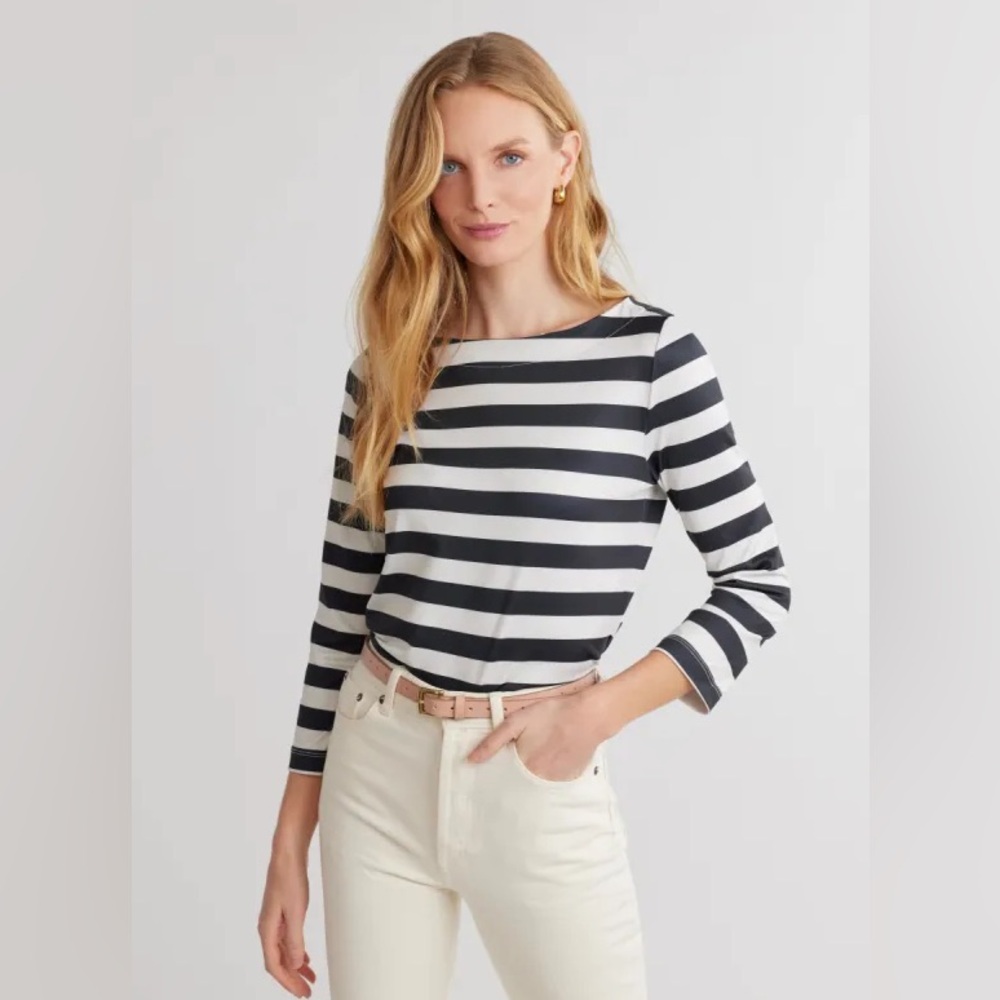 Tuckernuck-Dudley Stephan’s Classic Black and White Striped Women's Top XS